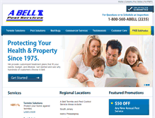 Tablet Screenshot of abellpest.com